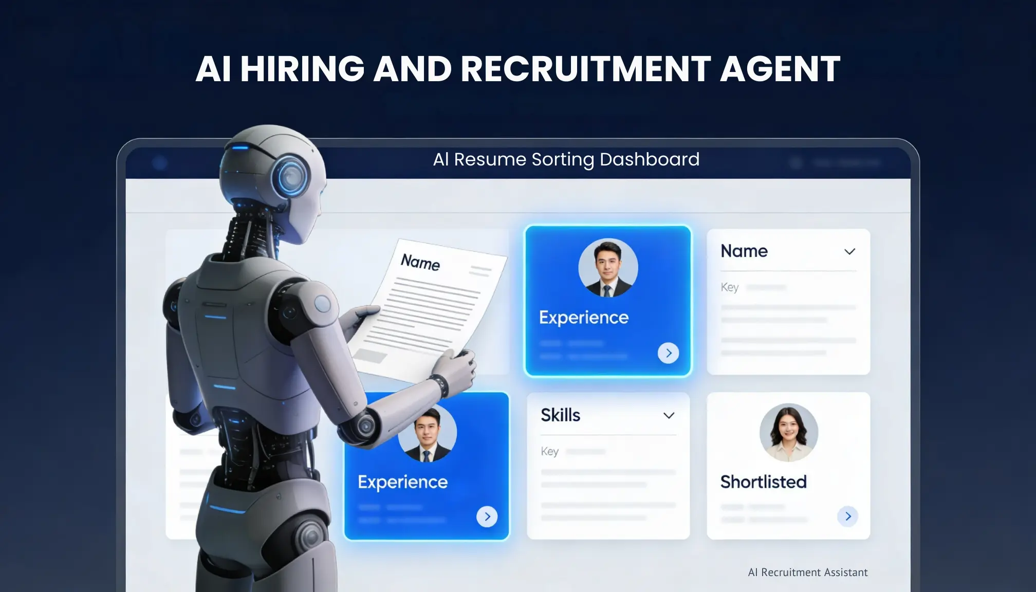 AI Recruitment Agent for Automated Hiring AI recruitment agent screening resumes and automating hiring and talent acquisition process
