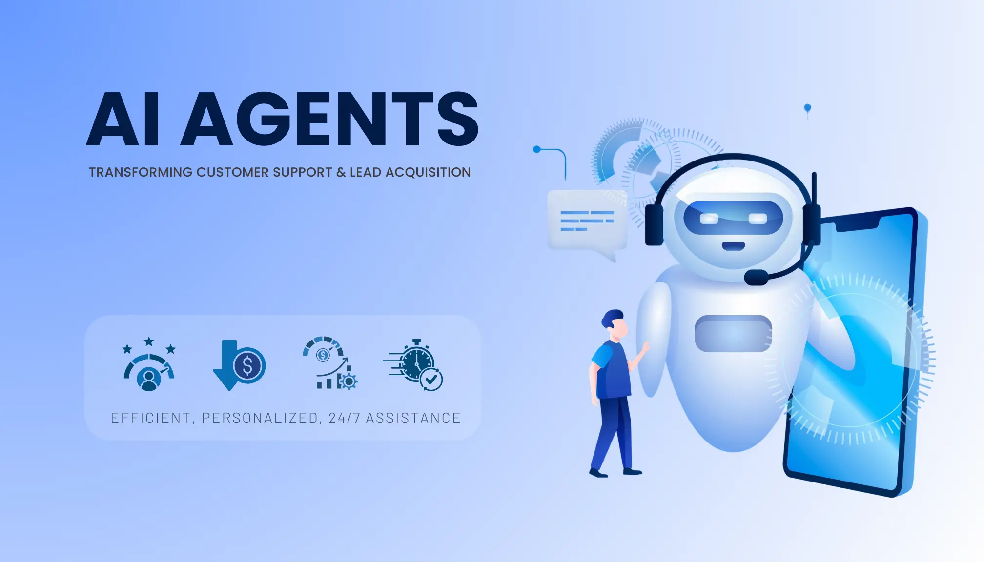 Customer Support AI Agent for Automated Service Customer support AI agent providing automated customer service and resolving queries