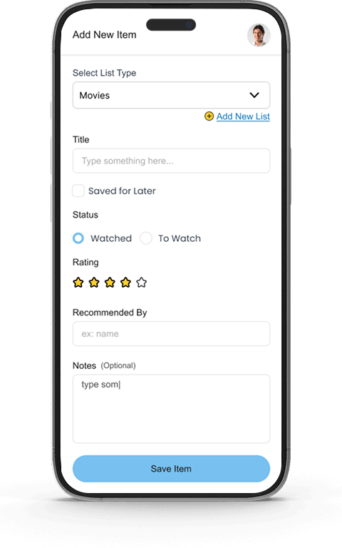 Listkeepr Create lists