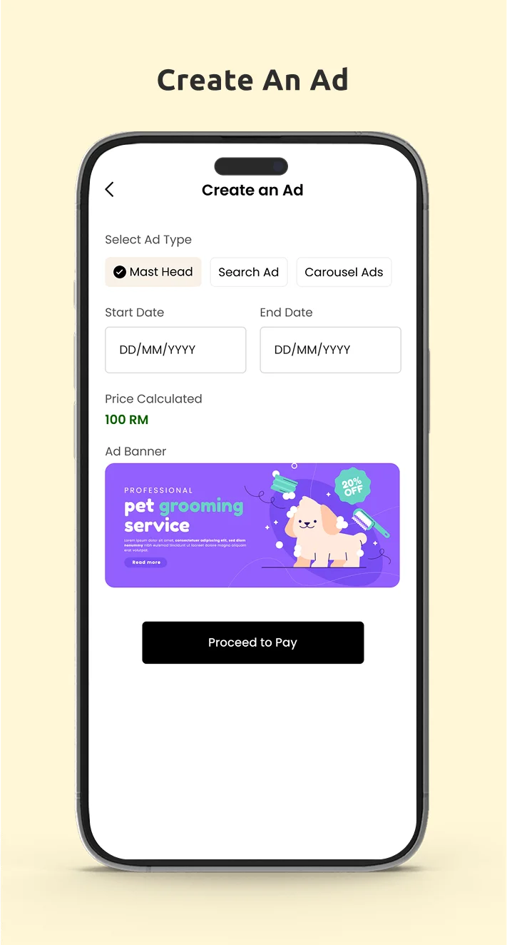 create an ad create an ad