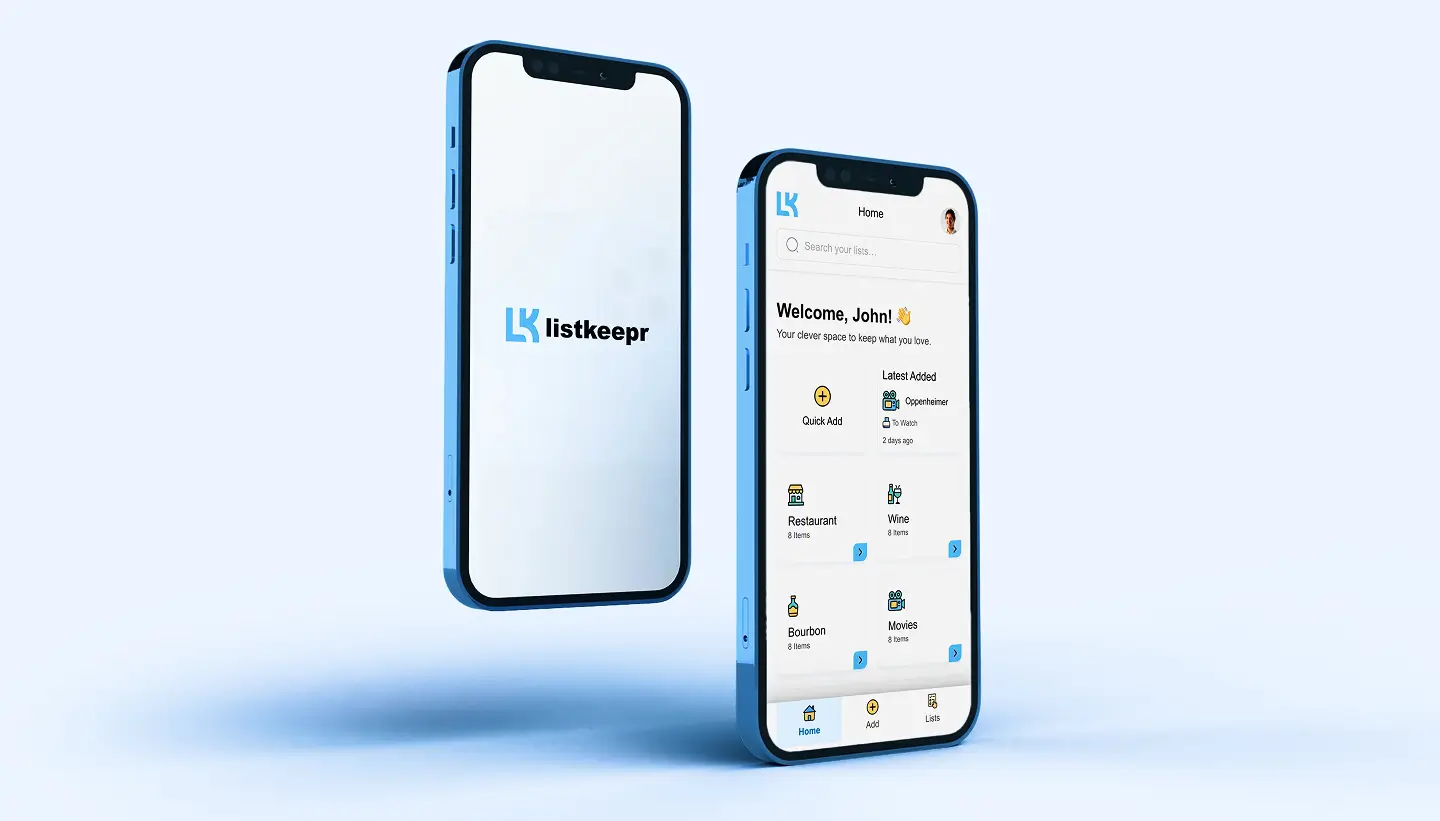 listkeepr-app-screens