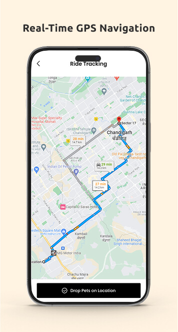 Pet-Care-Real-Time-GPS-Navigation