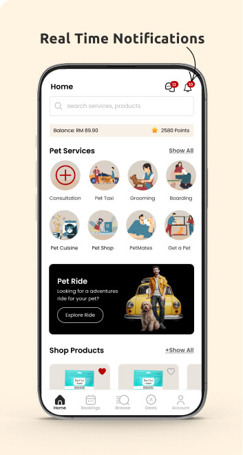 Pet-Care-Real-Time-Notifications