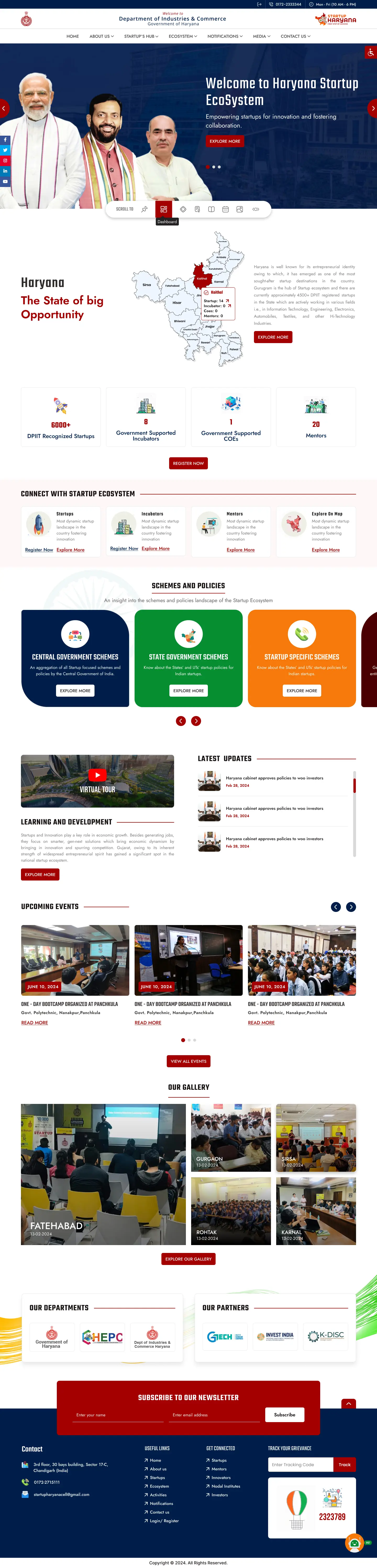 Startup Haryana Homepage Startup Haryana Homepage