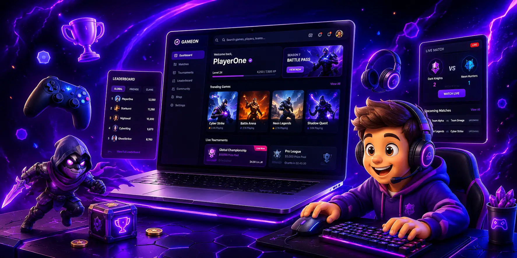 gaming web app